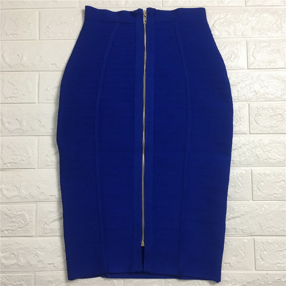 Women's Zipper Bandage Skirt