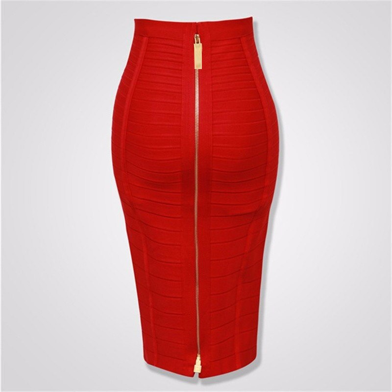 Women's Zipper Bandage Skirt