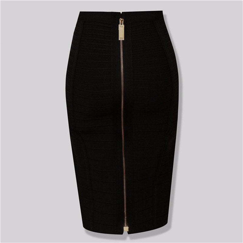 Women's Zipper Bandage Skirt