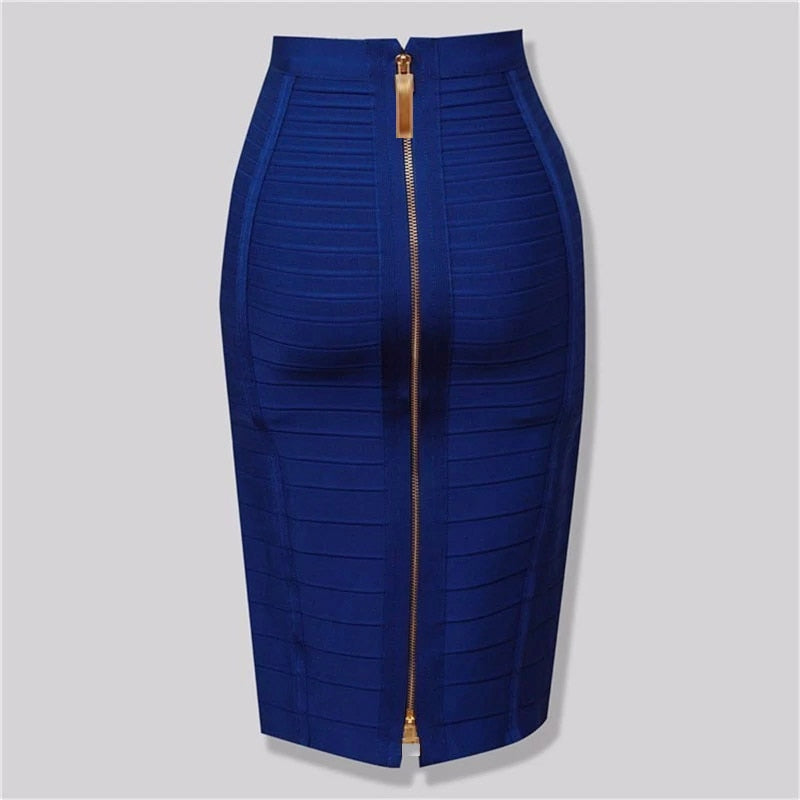 Women's Zipper Bandage Skirt