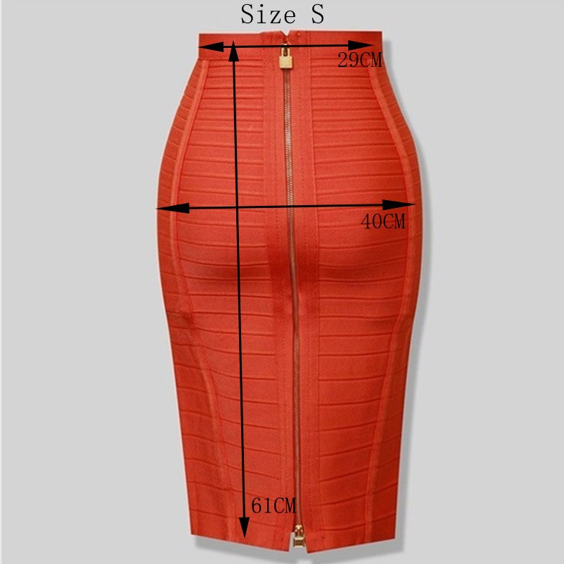 Women's Zipper Bandage Skirt